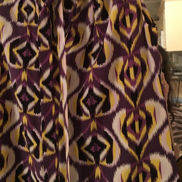 TORY BURCH 100% silk IKAT sleeveless tie blouse - Picture 3 of 4